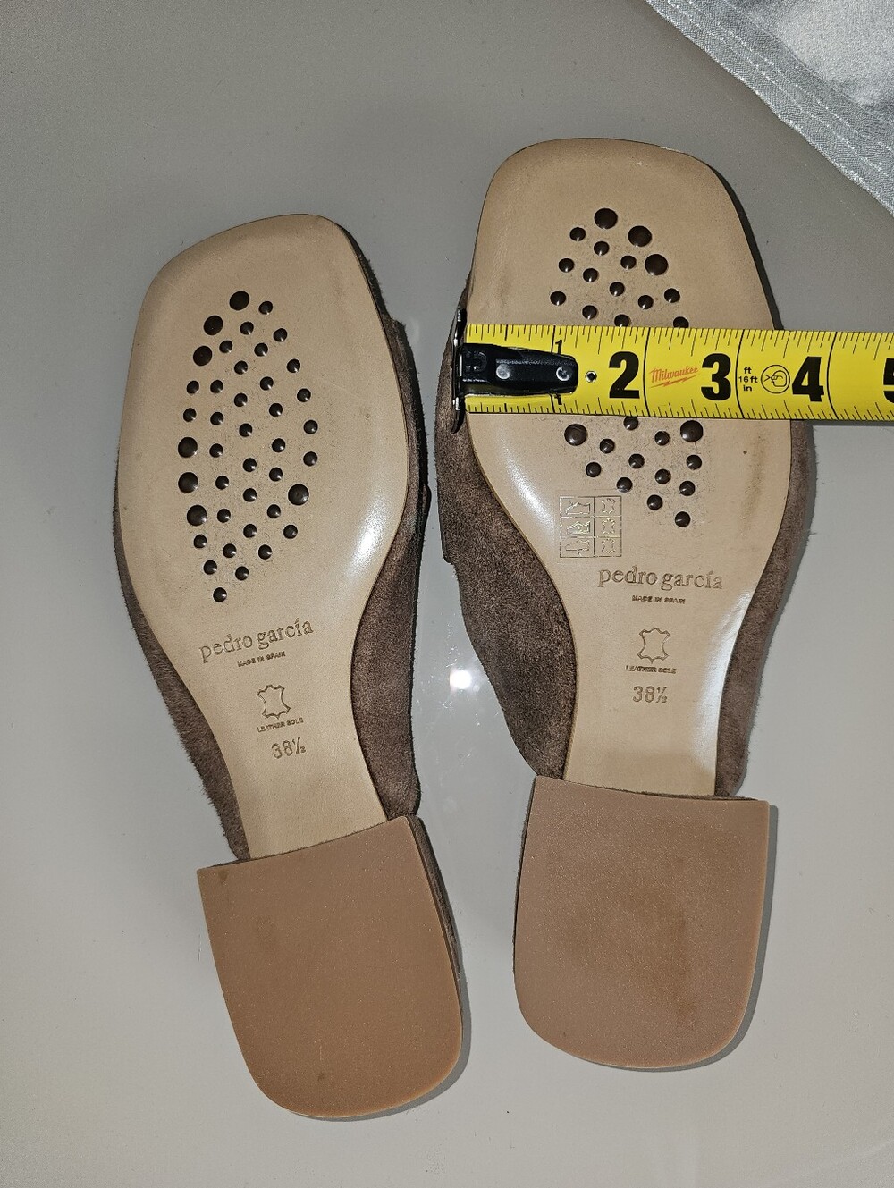 Pedro Garcia Enna Suede Slide Sandals SzEU38.5/US8.5 - Picture 5 of 14